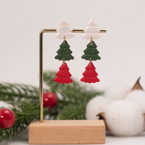 Cercei de Craciun cu braduleti - bijuterii - cercei - cercei lungi - Artynos.ro