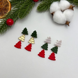 Cercei de Craciun cu braduleti, Bijuterii, Cercei, Cercei lungi, Confectionarea bijuteriilor, ARTYNOS