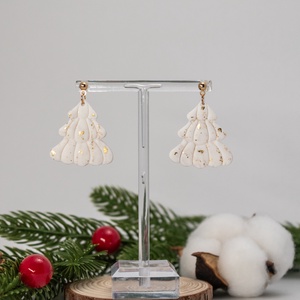 Cercei pom de Craciun I - bijuterii - cercei - cercei lungi - Artynos.ro