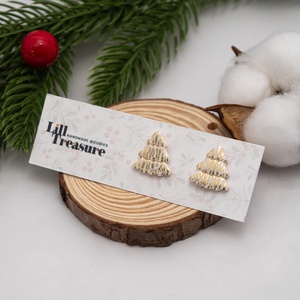 Cercei tip tinta Christmas Tree - bijuterii - cercei - cercei cu figurine - Artynos.ro