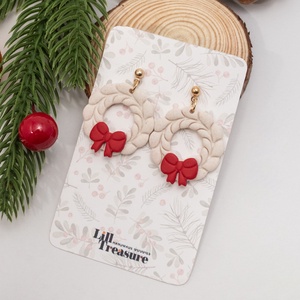 Cercei coronita de Craciun - Christmas Wreath II, Bijuterii, Cercei, Cercei lungi, Confectionarea bijuteriilor, ARTYNOS