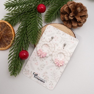 Cercei coronita de Craciun - Christmas Wreath IV, Bijuterii, Cercei, Cercei lungi, Confectionarea bijuteriilor, ARTYNOS