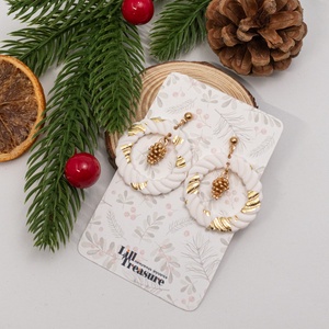 Cercei coronita de Craciun - Christmas Wreath V, Bijuterii, Cercei, Cercei lungi, Confectionarea bijuteriilor, ARTYNOS