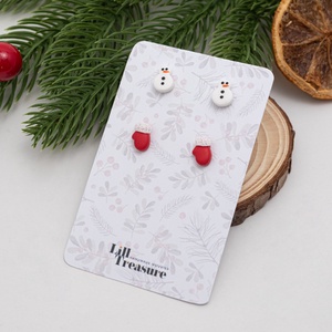 Set de Cercei Mini de Craciun - Pachet personalizat - bijuterii - cercei - cercei cu figurine - Artynos.ro