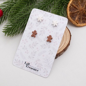 Set de Cercei Mini de Craciun - Pachet personalizat - bijuterii - cercei - cercei cu figurine - Artynos.ro