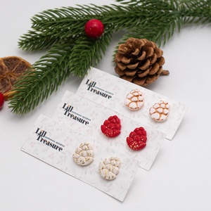 Cercei con de pin de Craciun - Pinecone, Bijuterii, Cercei, Cercei cu figurine, Confectionarea bijuteriilor, ARTYNOS