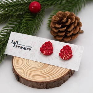 Cercei con de pin de Craciun - Pinecone - bijuterii - cercei - cercei cu figurine - Artynos.ro