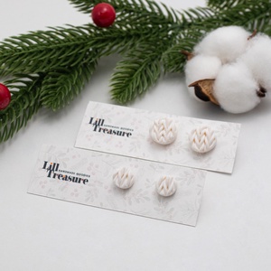 Cercei de Craciun in stil tricotat - Knitted, Bijuterii, Cercei, Cercei cu figurine, Confectionarea bijuteriilor, ARTYNOS