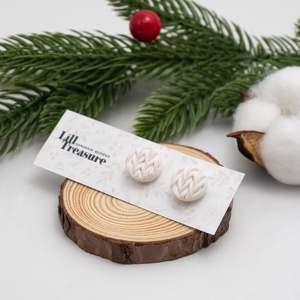 Cercei de Craciun in stil tricotat - Knitted - bijuterii - cercei - cercei cu figurine - Artynos.ro