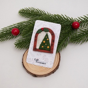 Brosa Ajunul Craciunului - Christmas Night - bijuterii - broșe - Artynos.ro