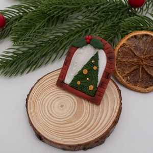 Brosa Ajunul Craciunului - Christmas Night - bijuterii - broșe - Artynos.ro