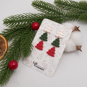 Cercei de Craciun cu braduleti, Bijuterii, Cercei, Cercei lungi, Confectionarea bijuteriilor, ARTYNOS