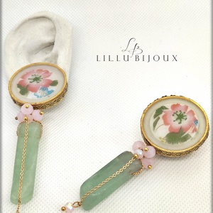 Cercei cu porțelan reciclat  - bijuterii - cercei - Artynos.ro