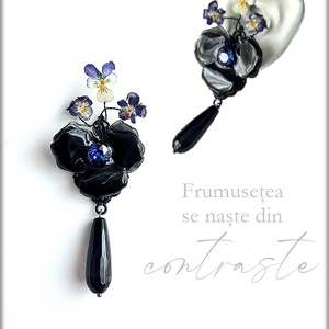 Cercei cu prindere clasica din argint si design tip cuff, Bijuterii, Cercei, Cercei si ornamente pentru urechi, Confectionarea bijuteriilor, ARTYNOS