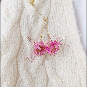 Cercei Handmade Farfalle Sugar Bloom Cercei 3 in1 cu Fundiță, Inimă și Flori, Bijuterii Unicat LIL.LU.BIJOUX - bijuterii - cercei - cercei din rășină - Artynos.ro