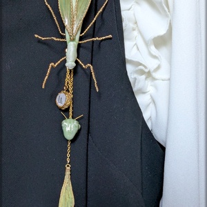 Broșa Mantis cu elemente detașabile  - accessorii și unelte - broșă, cerc, încuietoare - Artynos.ro