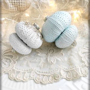 Decorațiuni brad de Crăciun din arici de mare naturali,  ornamente handmade personalizate - crăciun - decorațiuni de crăciun de casă - globuri de crăciun - Artynos.ro