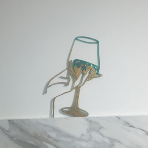 Decor- Pahar  Siluetă Feminină- Hand-Made din Rășină Epoxidică - casă & stil de viață - decorațiuni de casă - decorațiuni de pereți - decorațiuni suspendate - Artynos.ro