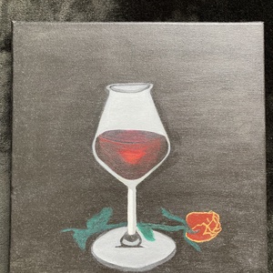 Tablou pahar de vin, Casă & Stil de viață, Accesorii pentru decorat casa, Picturi murale, Tablouri/picturi pe pânză, Pictură, ARTYNOS