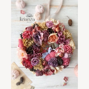 Coroniță de toamnă pentru ușă  Serena - casă & stil de viață - accesorii pentru decorat casa - decorațiuni de geam și decorațiuni de ușă  - ornamente de ușă  - Artynos.ro