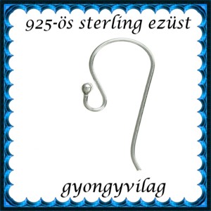  Accesorii pentru bijuterii din argint 925: baza pentru cercei cu carlig EFK A 01-1, , , ARTYNOS