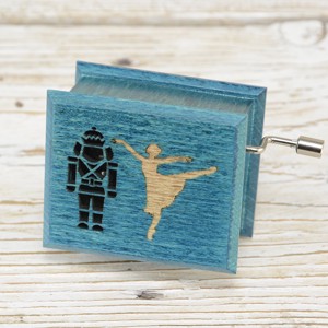 Cutie muzicală Spargătorul de nuci - turcoaz - balerină - Ceaikovski - casă & stil de viață - accesorii pentru decorat casa - decorațiuni de masă și decorațiuni pentru rafturi  - cutii muzicale - Artynos.ro