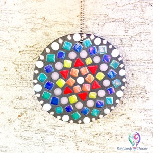 Decor de grădină punctată cu pandantiv Mandala -  - Artynos.ro