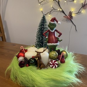 Decorațiune de Crăciun Grinch pentru masa de Advent  -  - Artynos.ro