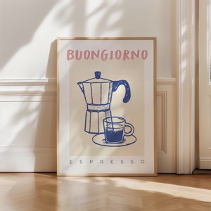 Moka Pot espresso poster, filtru de cafea bucătărie decor de perete -  - Artynos.ro