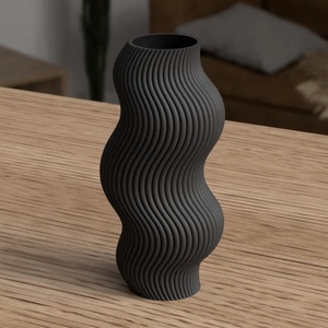 Vaza ondulata moderna 3D, Casa & Stil de viata, Accesorii pentru decorat casa, Suport de flori, Vaze, Altele, ARTYNOS