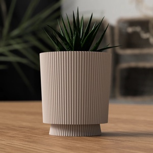 Ghiveci de flori 3D cu tava de scurgere, Casa & Stil de viata, Accesorii pentru decorat casa, Suport de flori, Ghiveci si jardiniere, Altele, ARTYNOS