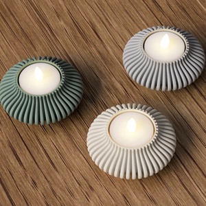 Suport pentru lumânări tip pastilă cu LED-uri 3D - casă & stil de viață - lumânări, parfumuri, arome - suport lumânări - Artynos.ro