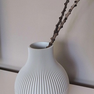Vază japoneză 3D Neki, linii drepte - casă & stil de viață - accesorii pentru decorat casa - suport de flori - vaze - Artynos.ro