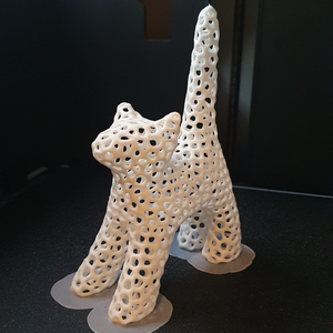 Statuie 3D a unei pisici - 3D macska szobor - accesorii de crăciun - decorațiuni de crăciun de casă - decorațiuni pentru pomul de crăciun - Artynos.ro