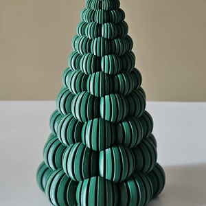 Decoratiune 3D pentru bradul de Craciun, cu nervuri, Craciun, Decoratiuni de Craciun de casa, Pom de Craciun , Altele, ARTYNOS