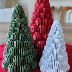 Decorațiune 3D pentru bradul de Crăciun, cu nervuri - crăciun - decorațiuni de crăciun de casă - pom de crăciun  - Artynos.ro