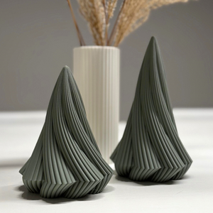 Decorațiune 3D pentru bradul de Crăciun, răsucită - 3D karácsonyfa dekoráció, csavart - accesorii de crăciun - decorațiuni de crăciun de casă - Artynos.ro
