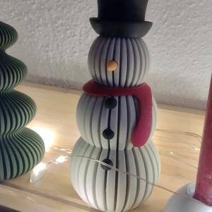 Om de zăpadă 3D - 3D hóember - accesorii de crăciun - decorațiuni de crăciun de casă - spiriduși de crăciun, figurine - Artynos.ro