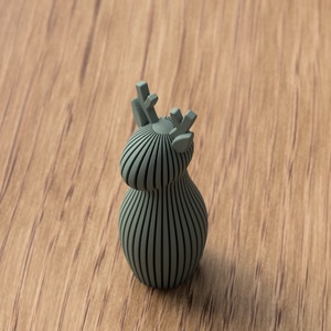 Ren 3D cu coarne scurte. - 3D rénszarvas rövid agancsos - crăciun - decorațiuni de crăciun de casă - decor pentru masă de crăciun - Artynos.ro