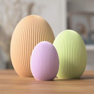 Ou de Paște 3D cu margini striate - casă & stil de viață - decorațiuni de casă - decorațiuni de masă și rafturi - decorațiuni de masă - Artynos.ro