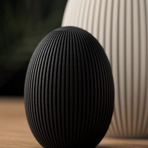 Ou de Paste 3D cu margini striate, Casa & Stil de viata, Decoratiuni de casa, Decoratiuni de masa si rafturi, Decoratiuni de masa, Altele, ARTYNOS