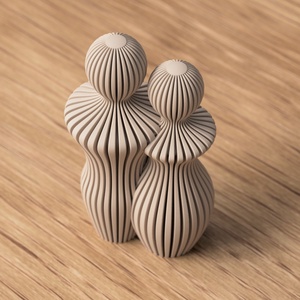 Sculptură 3D bărbat-femeie cu nervuri, dimensiuni mari - casă & stil de viață - decorațiuni de casă - decorațiuni de masă și rafturi - decorațiuni de masă - Artynos.ro