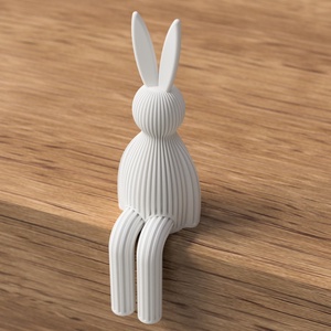Lepuraș de Paște șezând 3D - casă & stil de viață - decorațiuni de casă - decorațiuni de masă și rafturi - decorațiuni de masă - Artynos.ro