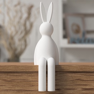 Lepuraș de Paște șezând 3D - casă & stil de viață - decorațiuni de casă - decorațiuni de masă și rafturi - decorațiuni de masă - Artynos.ro