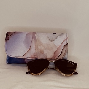 Husa de ochelari din panza cu model , Genti si portofele, Portofele, huse, suporturi, Suport de ochelari, Cusatura, ARTYNOS