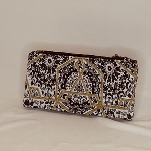 Geanta de toaleta cu model, format din 2 piese, portofel, Genti si portofele, Genti cosmetice, Cusatura, ARTYNOS