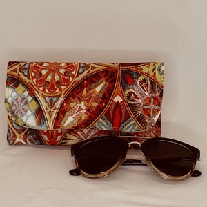 Husa de ochelari din panza cu model , Genti si portofele, Portofele, huse, suporturi, Suport de ochelari, Cusatura, ARTYNOS