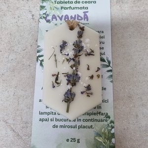 Tableta parfumata din ceara - Lavanda - casă & stil de viață - lumânări, parfumuri, arome - ceară parfumată - Artynos.ro