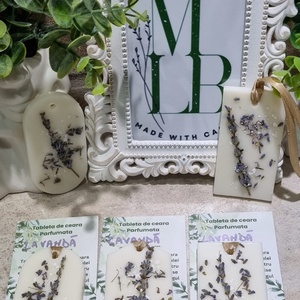Set de 3 tablete parfumate din ceara - Lavanda - casă & stil de viață - lumânări, parfumuri, arome - ceară parfumată - Artynos.ro
