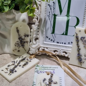 Set de 3 tablete parfumate din ceara - Lavanda - casă & stil de viață - lumânări, parfumuri, arome - ceară parfumată - Artynos.ro